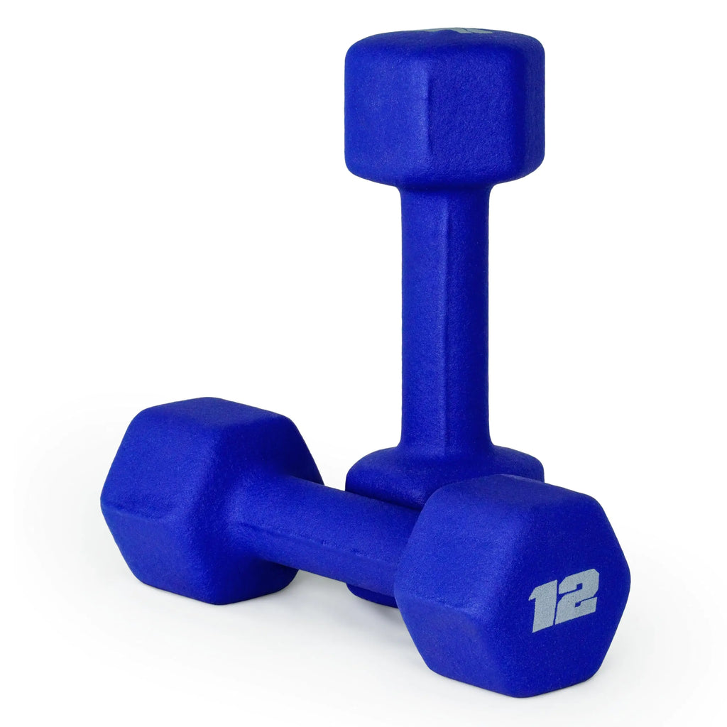 CAP Neoprene 12 lb Dumbbells - Admiral Blue