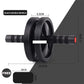 Ab Power Roller with Foam Handle for Indoor Fitness