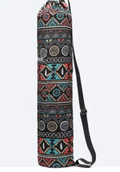 Printed Canvas Yoga Backpack