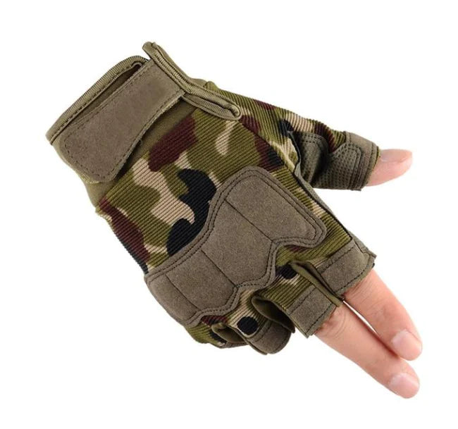 Tactical Gloves, Half-Finger Gloves, Camouflage Gear