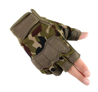 Tactical Gloves, Half-Finger Gloves, Camouflage Gear