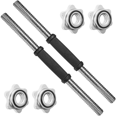 FlexiGrip Threaded Dumbbell Bars - 18 Inch Adjustable Handles