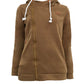 Hooded Cardigan with Side Zipper for Activewear