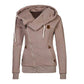 Hooded Cardigan with Side Zipper for Activewear