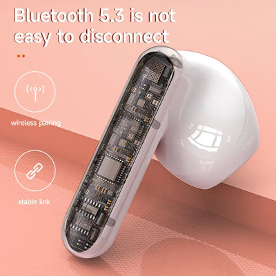 Wireless TWS Earbuds with Bluetooth 5.3 and Waterproof Design