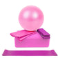 25cm Yoga Ball Set with Resistance Bands and Blocks