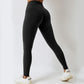 Women's High-Waist Peach Hip Fitness Pants