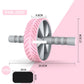 Ab Power Roller with Foam Handle for Indoor Fitness