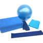 25cm Yoga Ball Set with Resistance Bands and Blocks