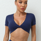 Slim-Fit V-Neck Yoga Tee – Stylish & Sporty Activewear