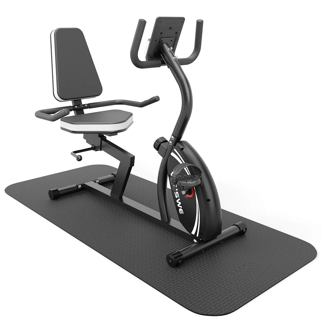 VANSWE Pro Gym Mat for Treadmills and Bikes 72"x31.5"