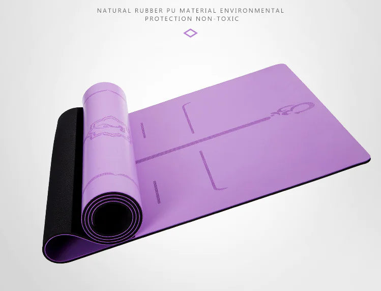 5mm Natural Rubber Suede High-End Non-Slip Yoga Mat