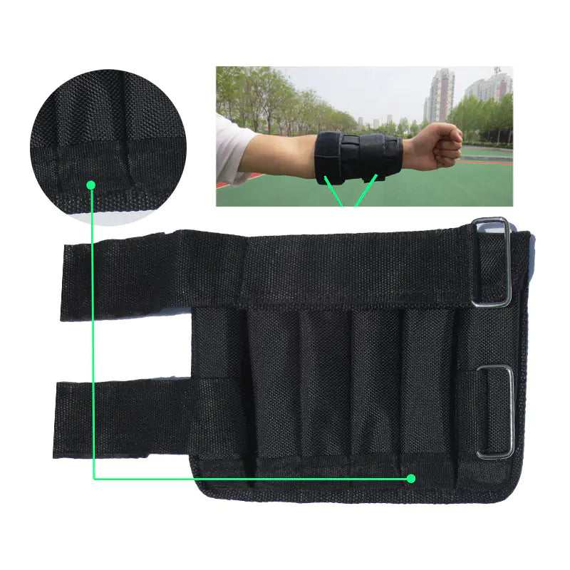Adjustable Hand Weight Sandbag with Steel Plates