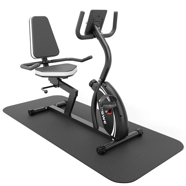 VANSWE Pro Gym Mat for Treadmills and Bikes 72"x31.5"