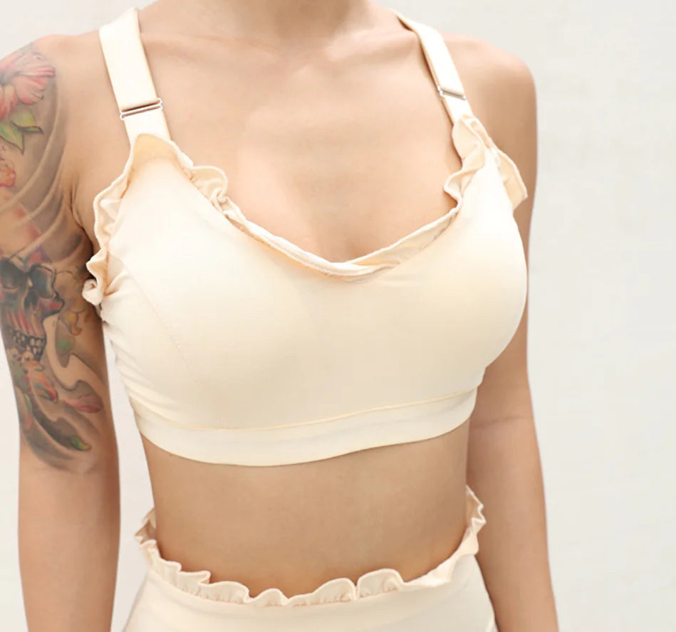 Lace Edge Yoga Set - Activewear Yoga Outfit